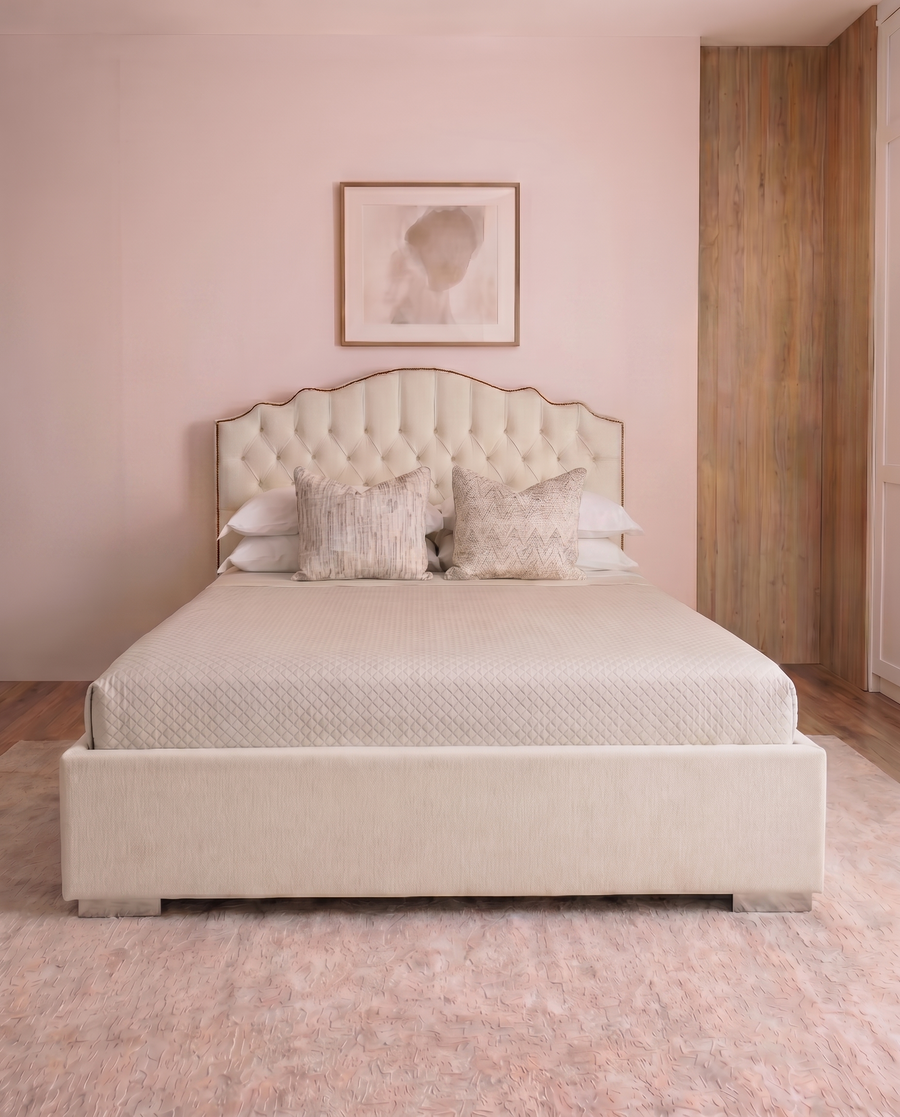 Amelia Luxury Upholstered Bed Frame | Modern Bed 2026