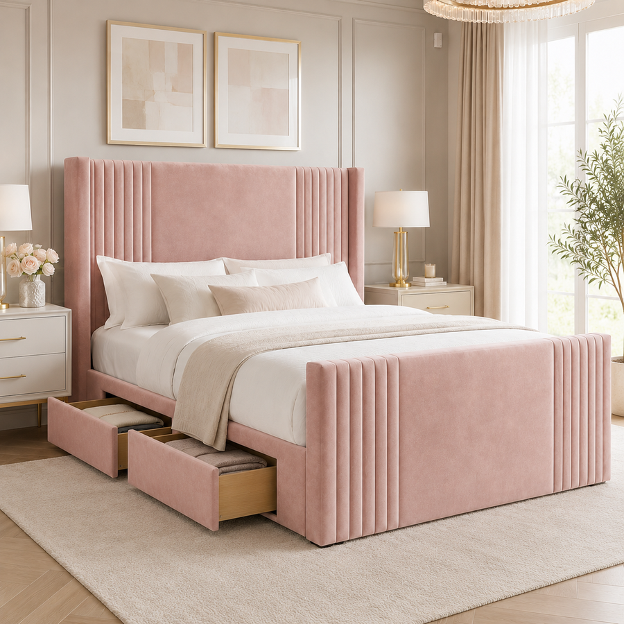 Devonshire Winged Panel Bed