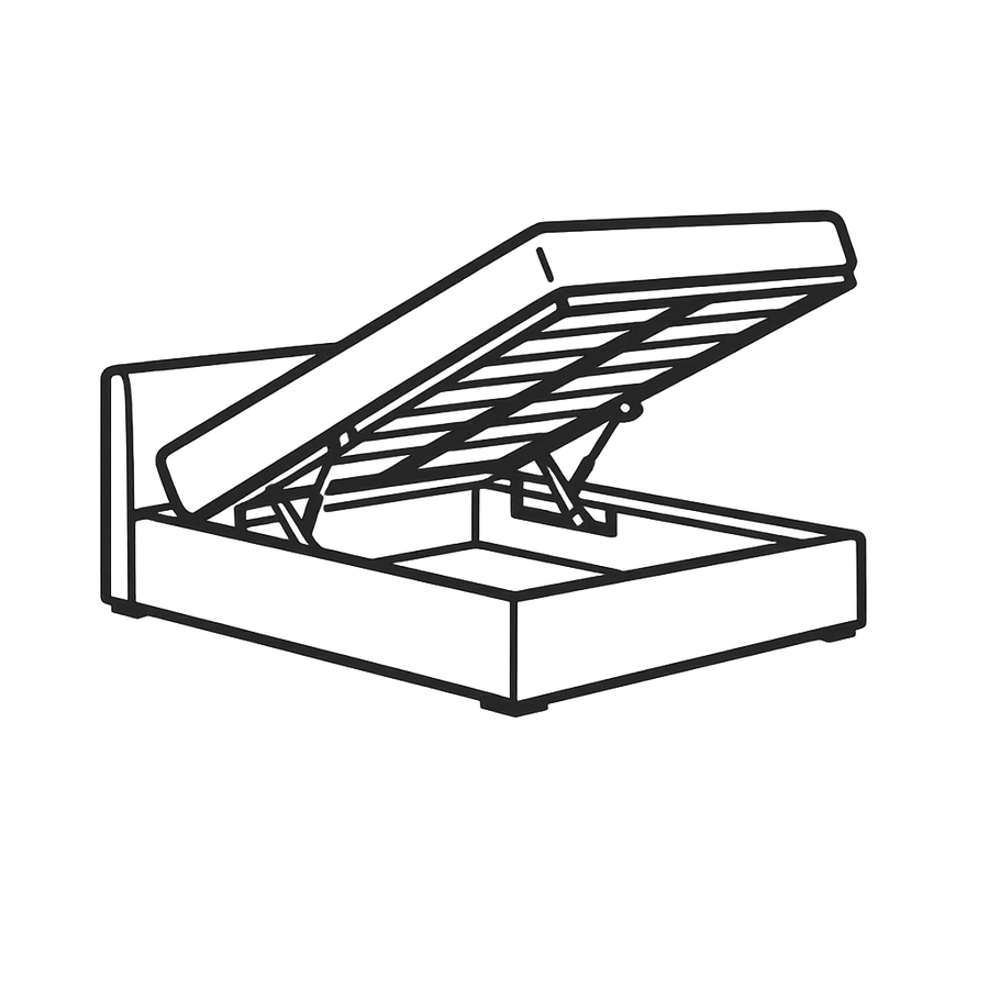 Ottoman Storage Upgrade — Full Metal Gas Lift