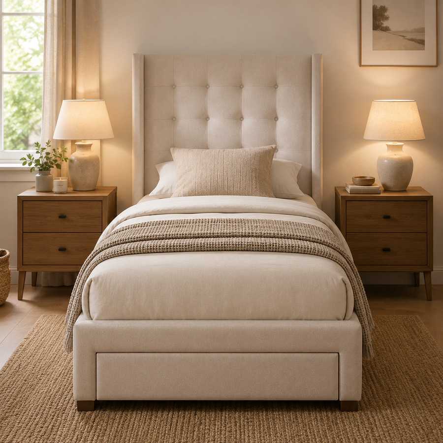 Wingback Divan Bed - Single £150