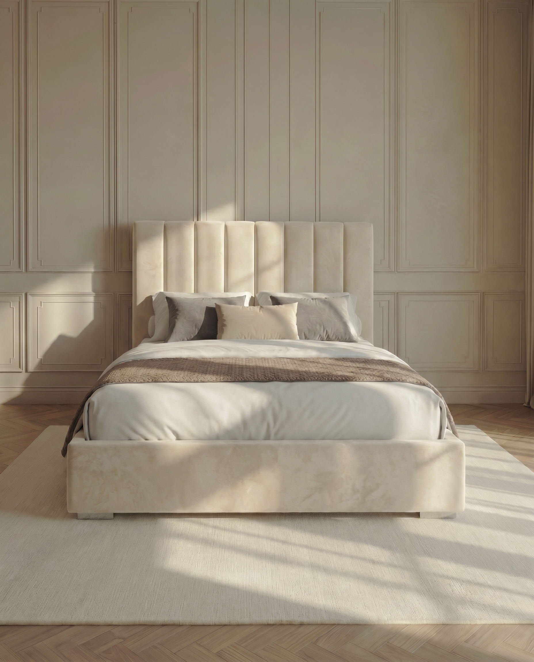 Sierra Panel Upholstered Bed frame