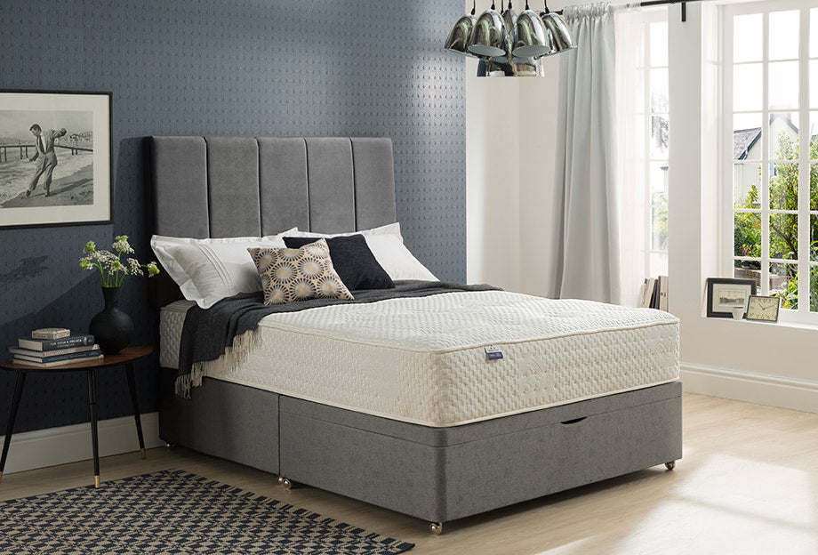 Malaga Ottoman Bed in a compact bedroom