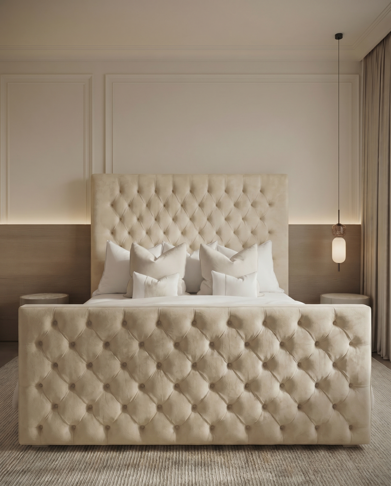 Grand Chesterfield Upholstered Bed