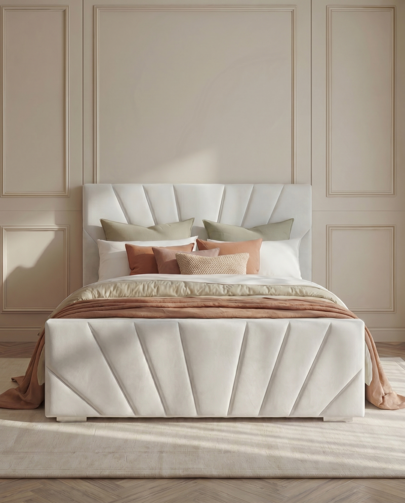 Sunrise Linear Upholstered Bed