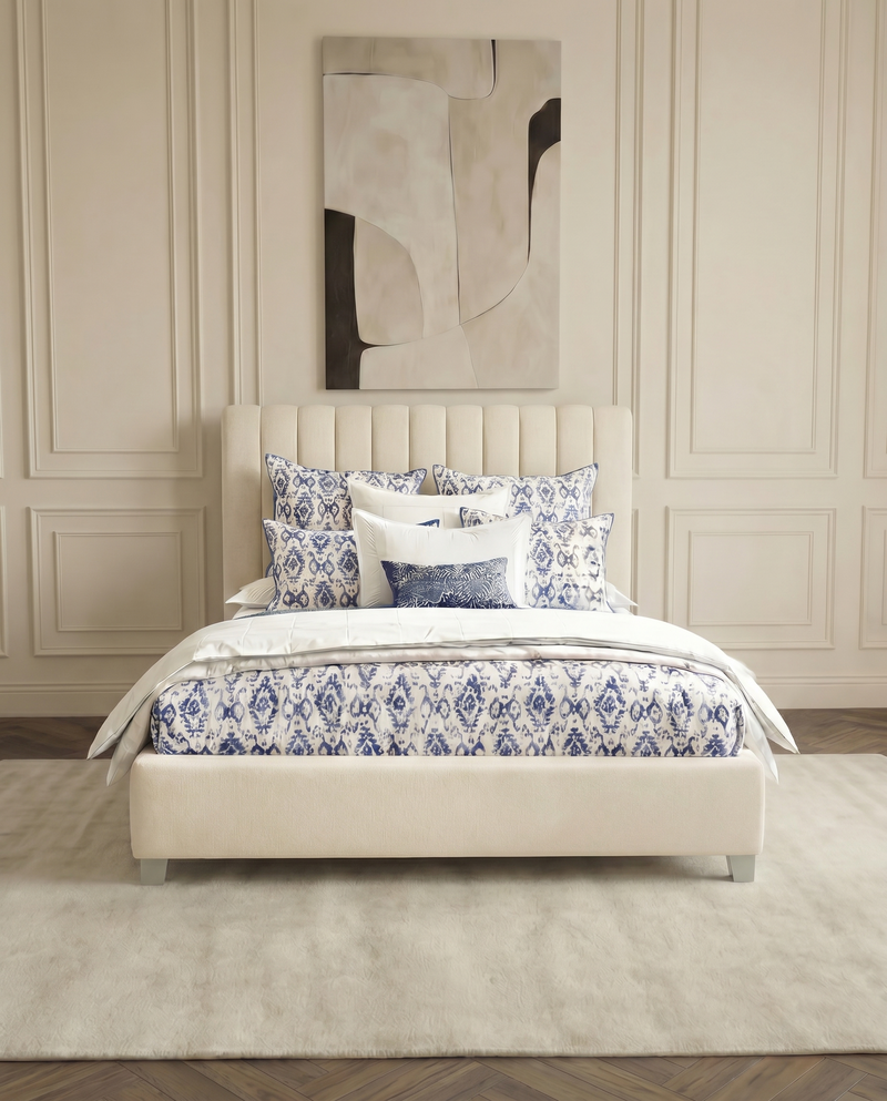 Tubes Panel Upholstered Bed