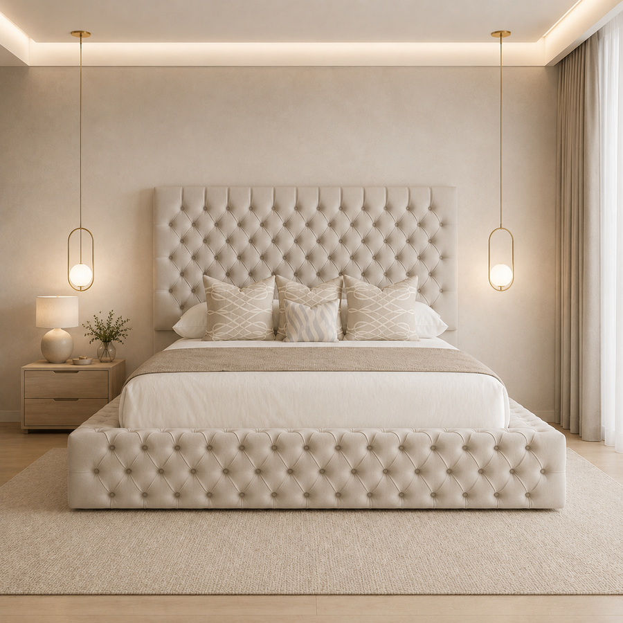 Diana Ambassador Luxury Upholstered Bed Frame | Modern Bed 2026