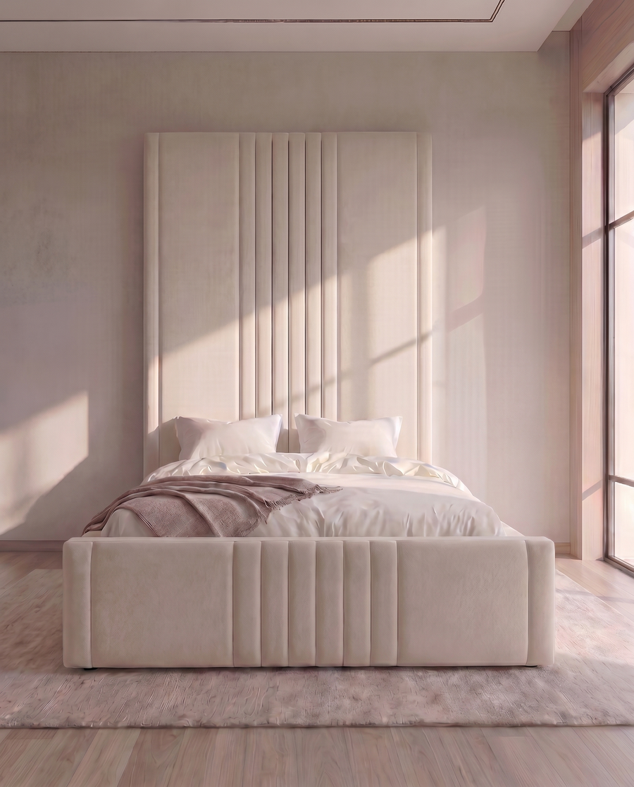 Luciano Bespoke Panelled Bed Frame | Luxury Upholstered Bed 2026