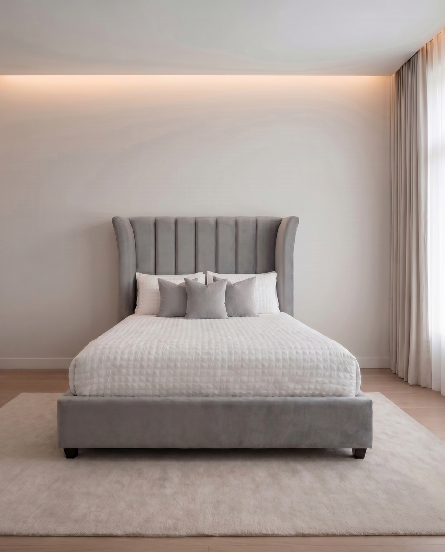 Sasha Lined Upholstered Bed Frame | Modern Luxury Bed 2026
