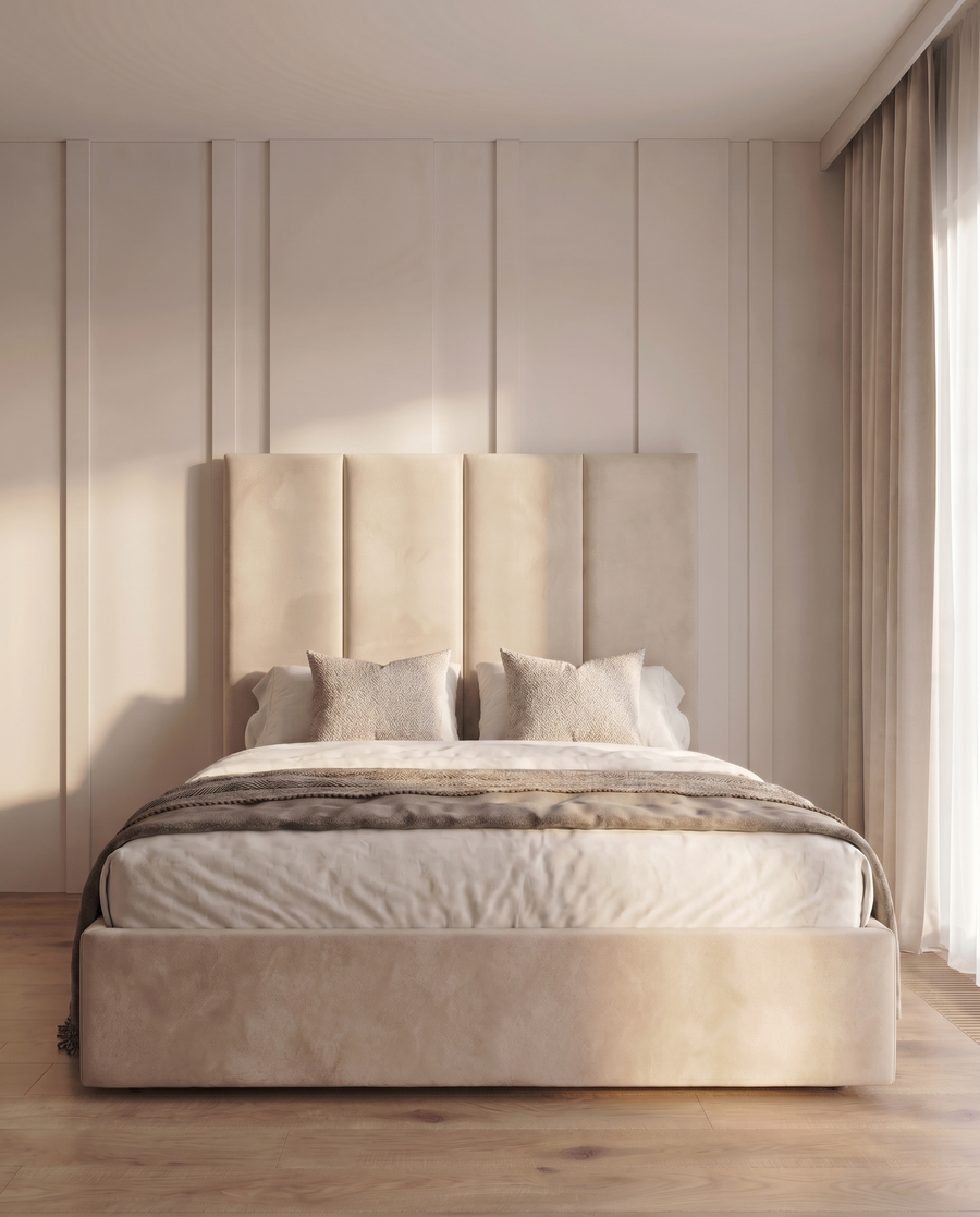 Sydney 4 Panel Wall Bed Frame | Luxury Upholstered Bed 2026