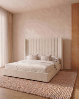 Dusk Wing Bed Frame | Modern Luxury Upholstered Bed 2026