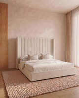 Dusk Wing Bed Frame | Modern Luxury Upholstered Bed 2026