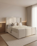 Savoy Winged Headboard Bed Frame | Luxury Upholstered Bed 2026