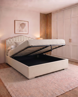 Amelia Luxury Upholstered Bed Frame | Modern Bed 2026