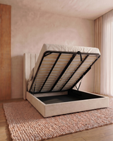 Dusk Wing Bed Frame | Modern Luxury Upholstered Bed 2026