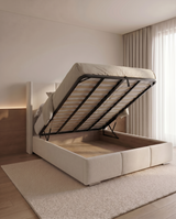 Savoy Winged Headboard Bed Frame | Luxury Upholstered Bed 2026
