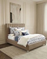 Tubes Panel Upholstered Bed