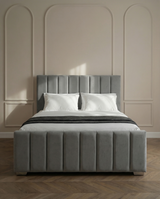 Linear Panel Upholstered Bed