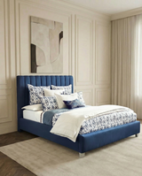 Tubes Panel Upholstered Bed