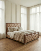 Lunar Chesterfield Upholstered Bed