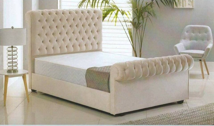 Classic Sleigh Chesterfield Headboard and Footboard