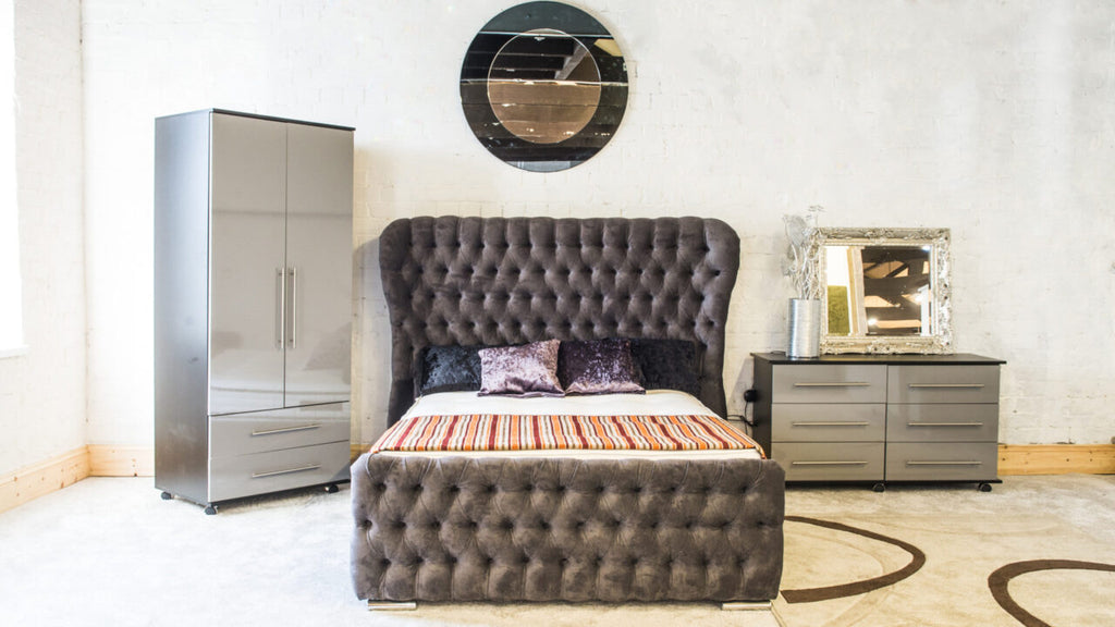 Oxford Wingback Chesterfield Bed