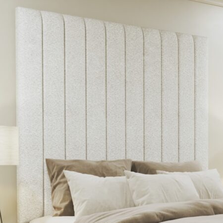 Boucle Panel Upholstered Bed