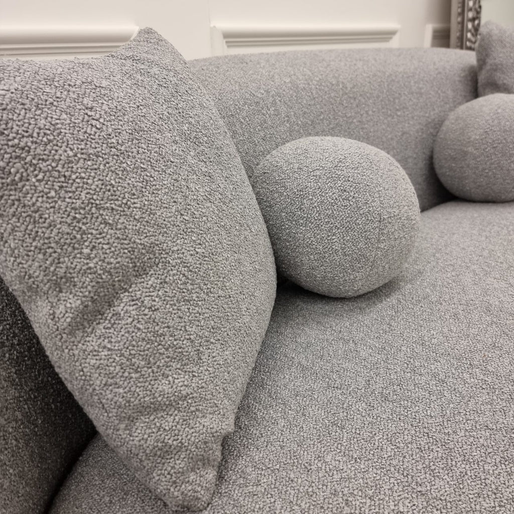 Boucle Wave Sofa - Grey