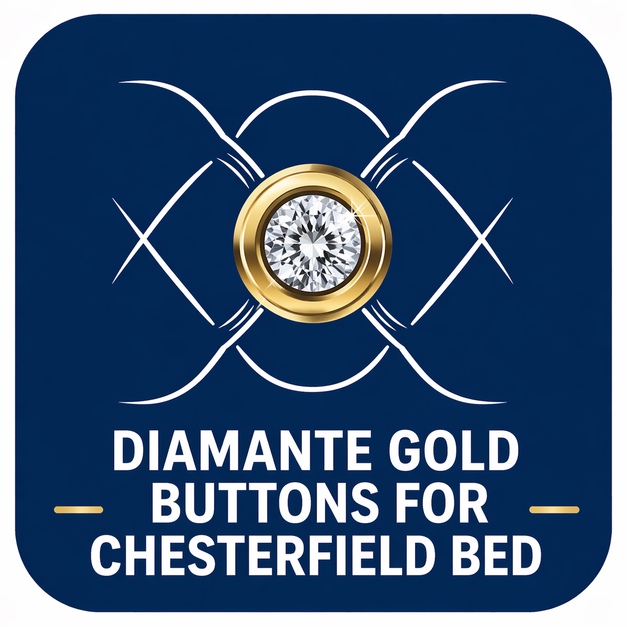 Add-on: Diamante Gold Buttons