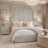 Indulgence Panel Mirror Bed