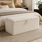 Lined Ottoman Storage Box