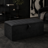Lined Ottoman Storage Box