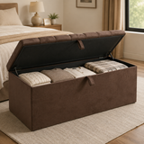 Lined Ottoman Storage Box