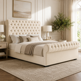 Classic Sleigh Chesterfield Headboard and Footboard