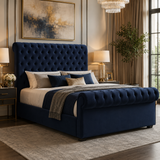Classic Sleigh Chesterfield Headboard and Footboard
