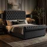 Classic Sleigh Chesterfield Headboard and Footboard