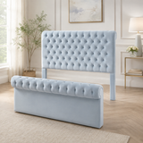Classic Sleigh Chesterfield Headboard and Footboard