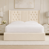 Symmetry Wingback Bed