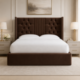 Symmetry Wingback Bed