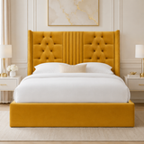 Symmetry Wingback Bed