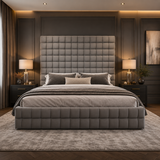 Elegance Cubic Upholstered Bed
