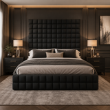 Elegance Cubic Upholstered Bed