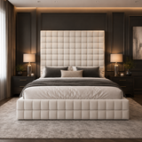 Elegance Cubic Upholstered Bed