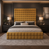Elegance Cubic Upholstered Bed