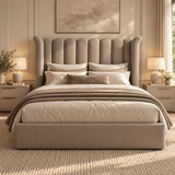 High Wingback Headboard, Athena Art Deco Tulip view 2