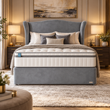 Low Upholstered Headboard, Austen Classic Padded Panel view 2