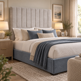 Vertical Line Floor Standing Headboard