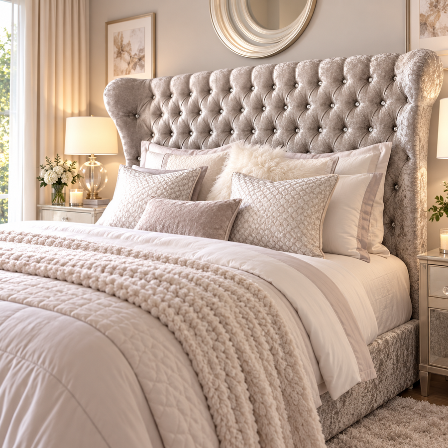 Winged Butterfly Chesterfield Headboard