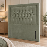 Bumper Chesterfield Floor Standing Headboard