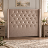Straight Circle Winged Headboard