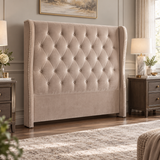 Straight Circle Winged Headboard